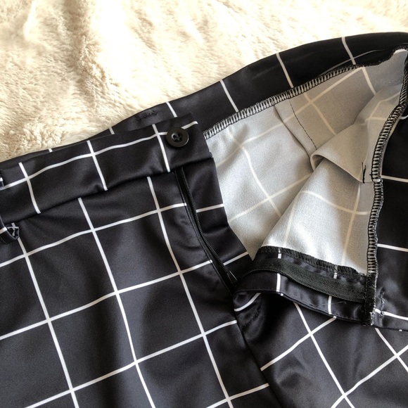 H&M Women's Black and White Trousers 33 size - Picture 8 of 16